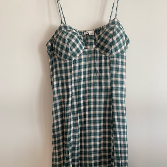 American Eagle Plaid Green Dress - Picture 4 of 6